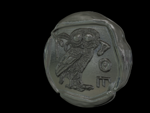 athena coin 3D-Druckmodell