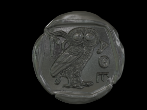 athena coin 3D-Druckmodell
