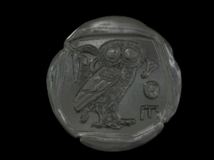 athena coin 3D Print Model