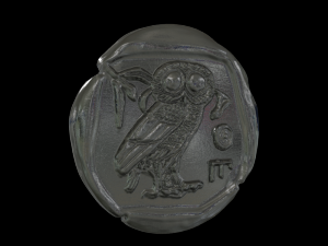 athena coin 3D-Druckmodell