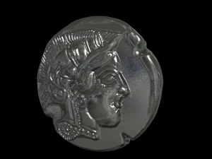athena coin 3D Print Model