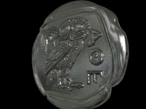 athena coin 3D-Druckmodell