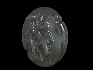 athena coin 3D-Druckmodell