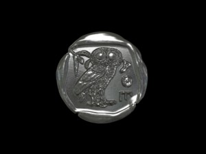 athena coin 3D-Druckmodell