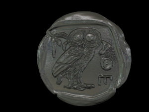 athena coin 3D-Druckmodell