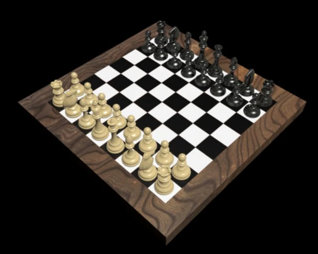 chess 3D Model .c4d .max .obj .3ds .fbx .stl .blend 
