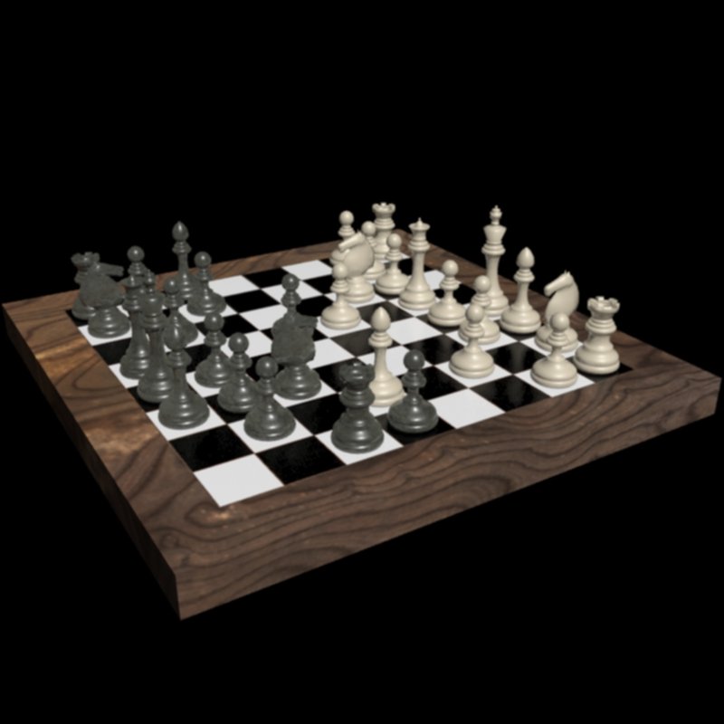 Шахматы 3d модель