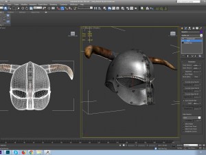 viking helmet-3d print model Model do druku 3D