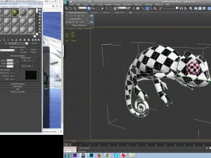 chameleon rigged 3D Model