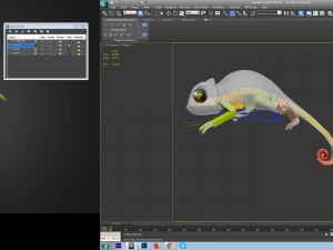 chameleon rigged Modèle 3D