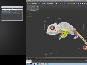 chameleon rigged Modèle 3D