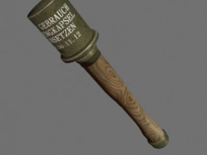 granada ww2 Modelo 3D