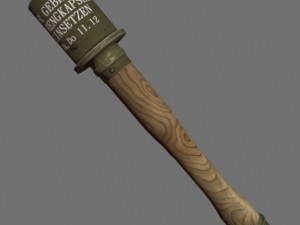 grenade ww2 3D 모델