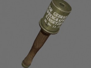 grenade ww2 3D 모델