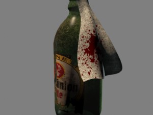 molotov coctail Modello 3D