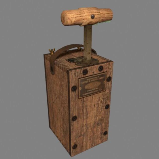 detonator 3D Model .c4d .max .obj .3ds .fbx .stl .blend 