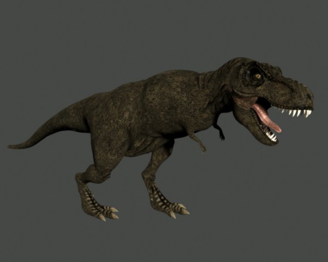 t-rex 3D-Modell .c4d .max .obj .3ds .fbx .stl .blend 