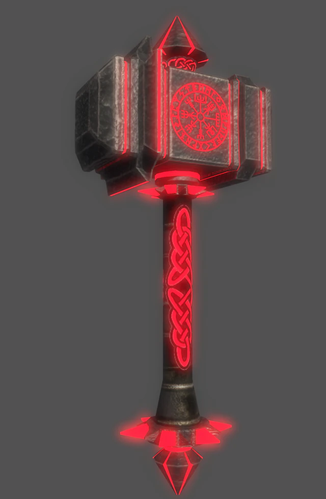 fantastic hammer 3D Model .c4d .max .obj .3ds .fbx .stl .blend 