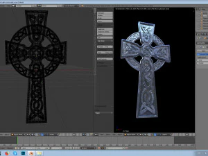 celtic cross 3D Print Model