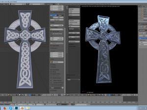 celtic cross 3Dプリントモデル