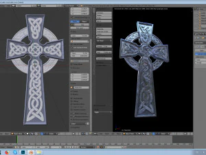 celtic cross 3D Print Model