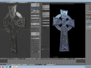 celtic cross 3Dプリントモデル