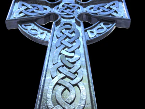 celtic cross 3D Print Model