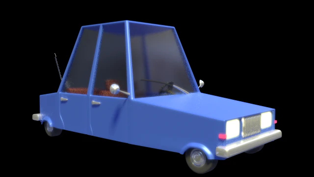 cartoon car 3D Model .c4d .max .obj .3ds .fbx .stl .blend 