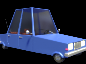 cartoon car Model 3D