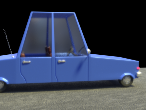 cartoon car Modèle 3D