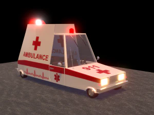 救护车 3D 模型