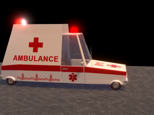 ambulance car 3D-Modell