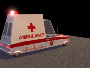 ambulance car 3D-Modell