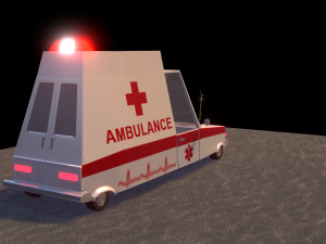 ambulance car 3D-Modell