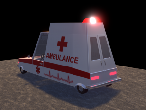 ambulance car 3D-Modell