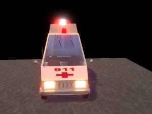 ambulance car 3D-Modell