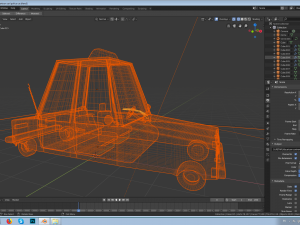 police car Model 3D