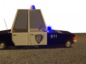 police car Model 3D