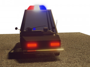 police car Model 3D