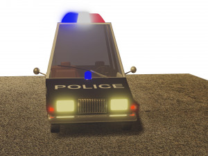 police car Model 3D