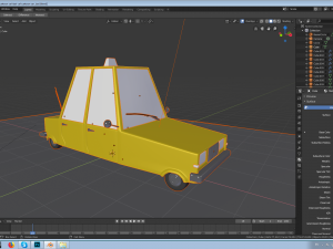 taxi car Model 3D