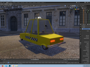 taxi car Model 3D