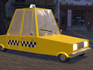 taxi car Model 3D