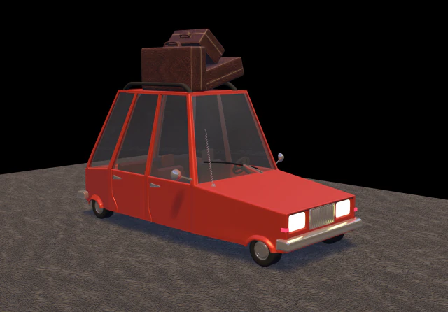 combi car 3D Model .c4d .max .obj .3ds .fbx .stl .blend 