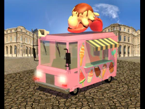 машина с мороженым 3D Модель
