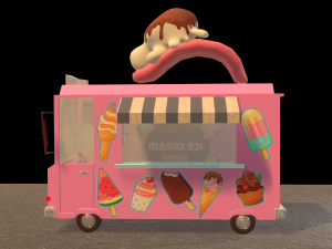 ice cream car Model 3D
