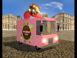ice cream car Model 3D