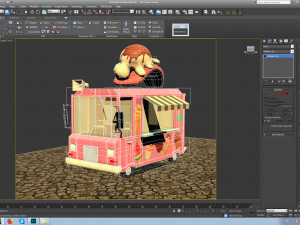 ice cream car Model 3D