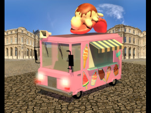 ice cream car Model 3D