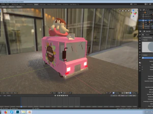 ice cream car 3D Model